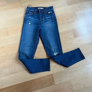 Levis Wedgie High Rise Button Fly Jeans